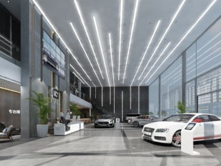 广东省深圳市3000㎡汽修厂设计装修的风格、效果及专业设计服务